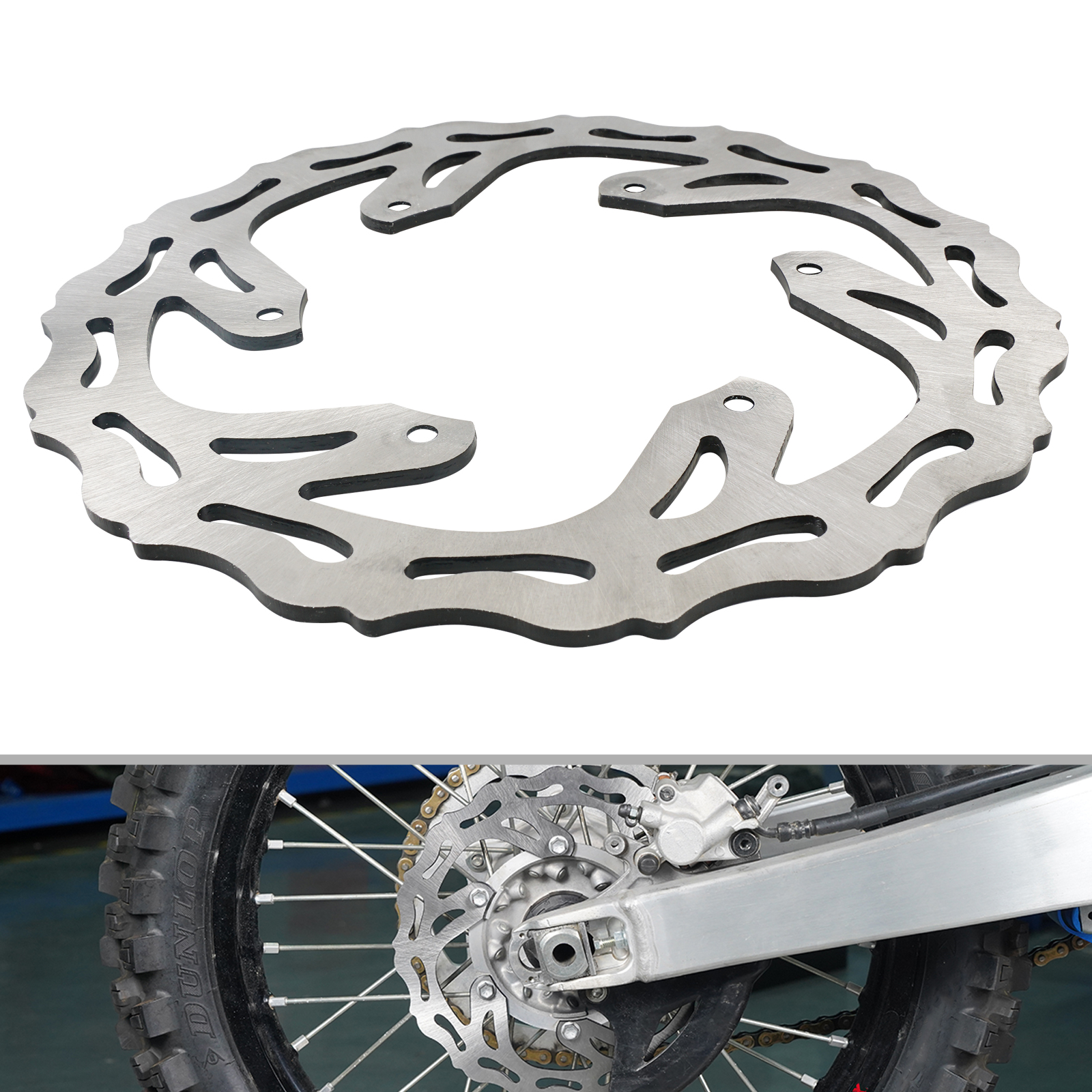 Rear Brake Disc Rotor For Yamaha YZ125/250 YZ250F YZ450F WR250F WR450F