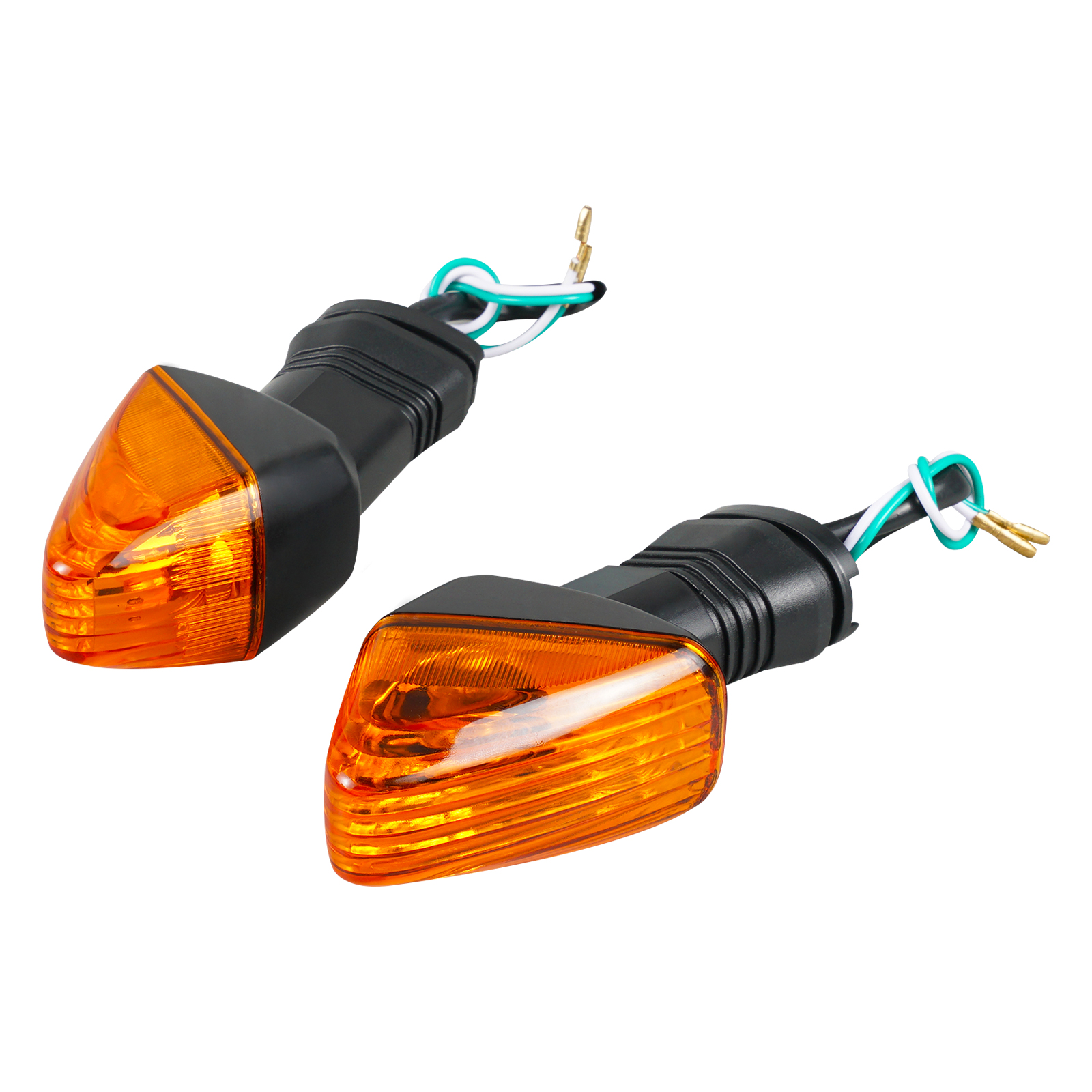 2X Front/Rear Turn Signal Light Indicator Amber For Kawasaki Z750S