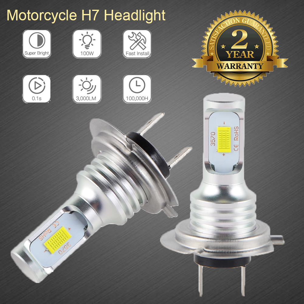 H7 LED Headlight Bulbs Kit Fits 