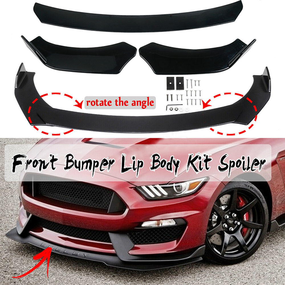 Universal Car Front Lower Bumper Lip Chin Spoiler Splitters Body Kit