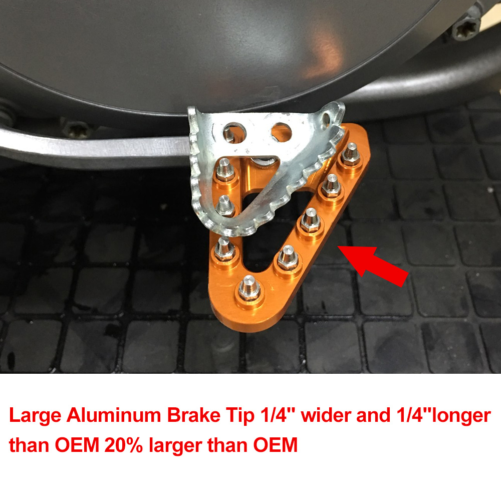 Wide Rear Brake Pedal Tip For KTM 250 350 450 SXF XCF SX EXC XCW 2017