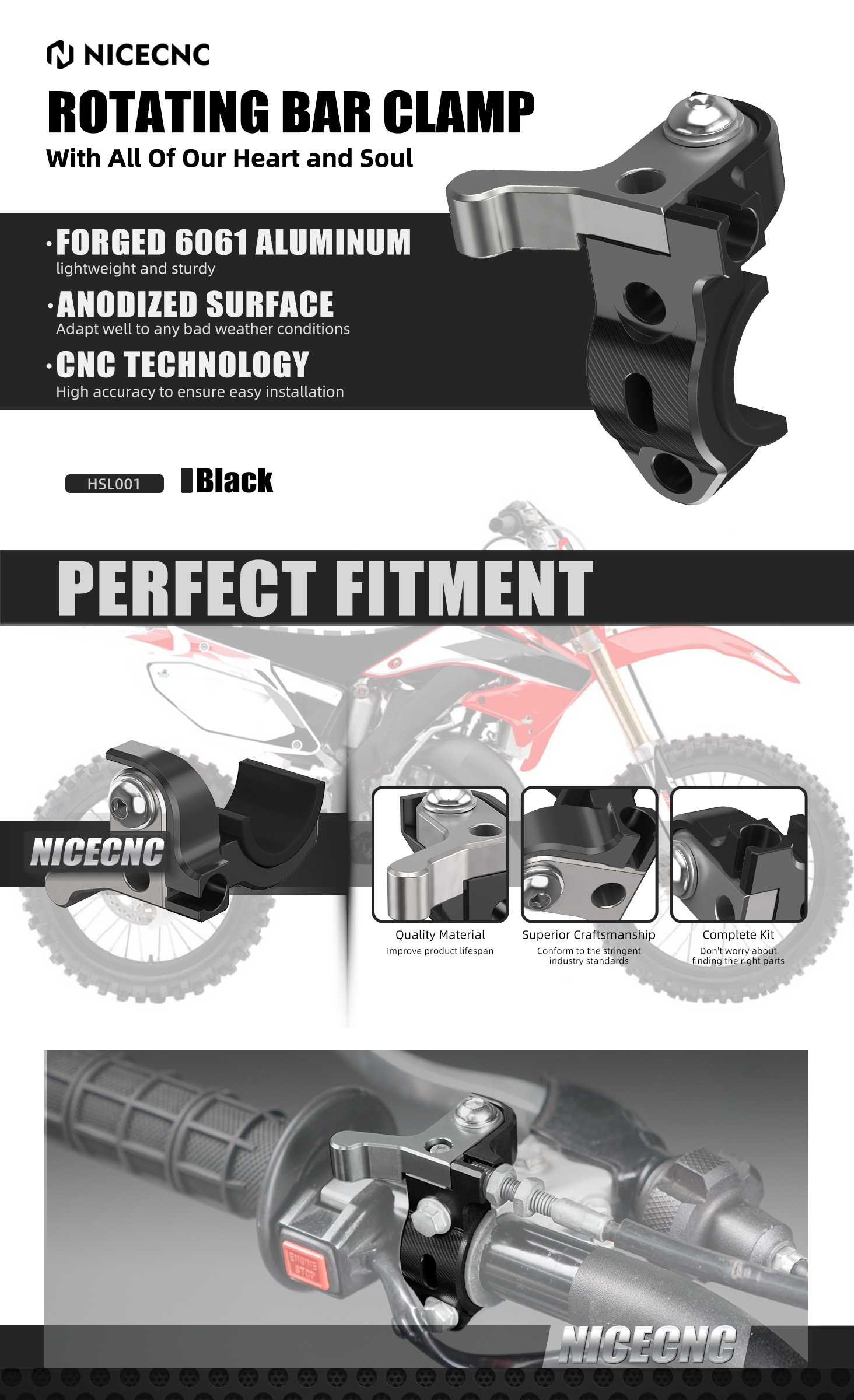 CNC Rotating Hot Start Lever For Yamaha TTR250 WR250 WR426F