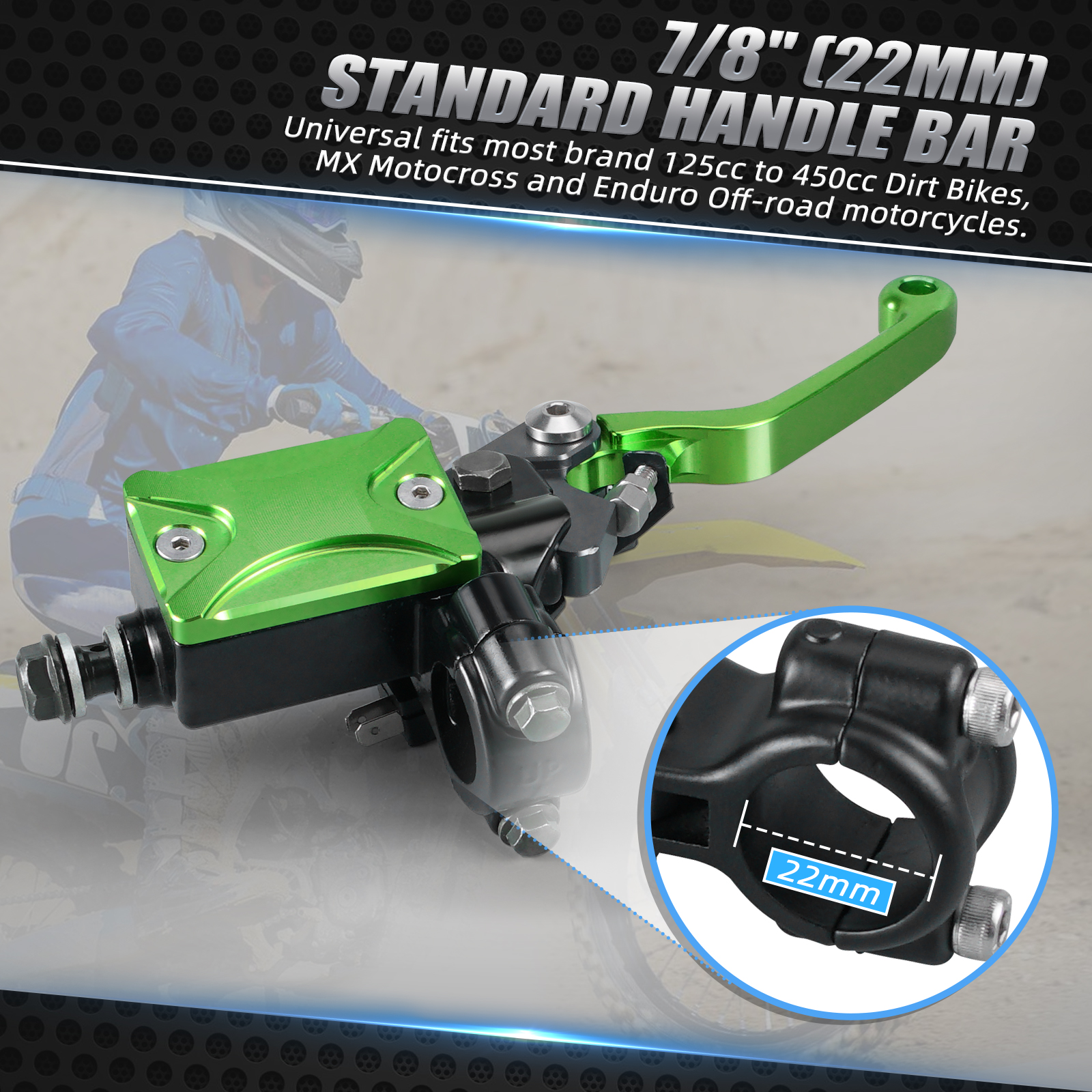 7/8" Hydraulic Brake Cable Clutch Lever For Yamaha YZ WR 450F YZ250F