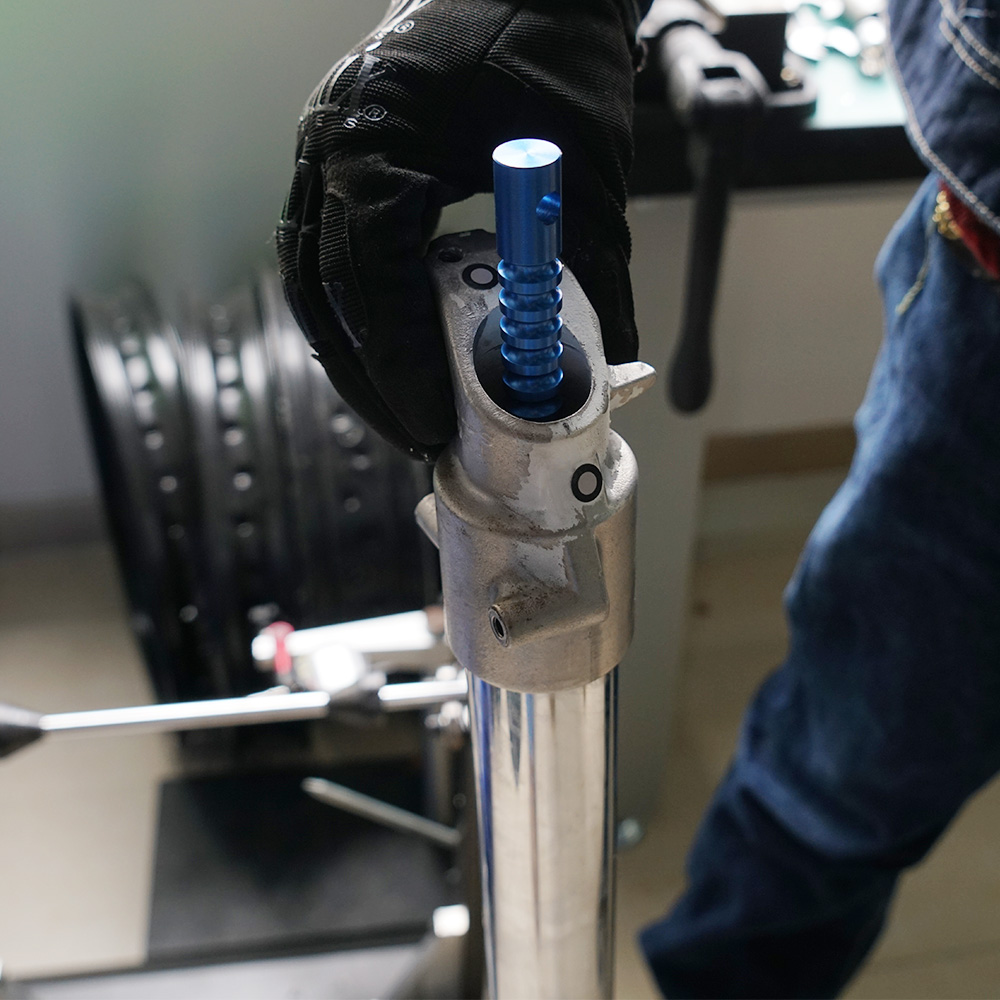 Motorcycle Fork Suspension Spring Compressor, Holding Tool,Bleeding