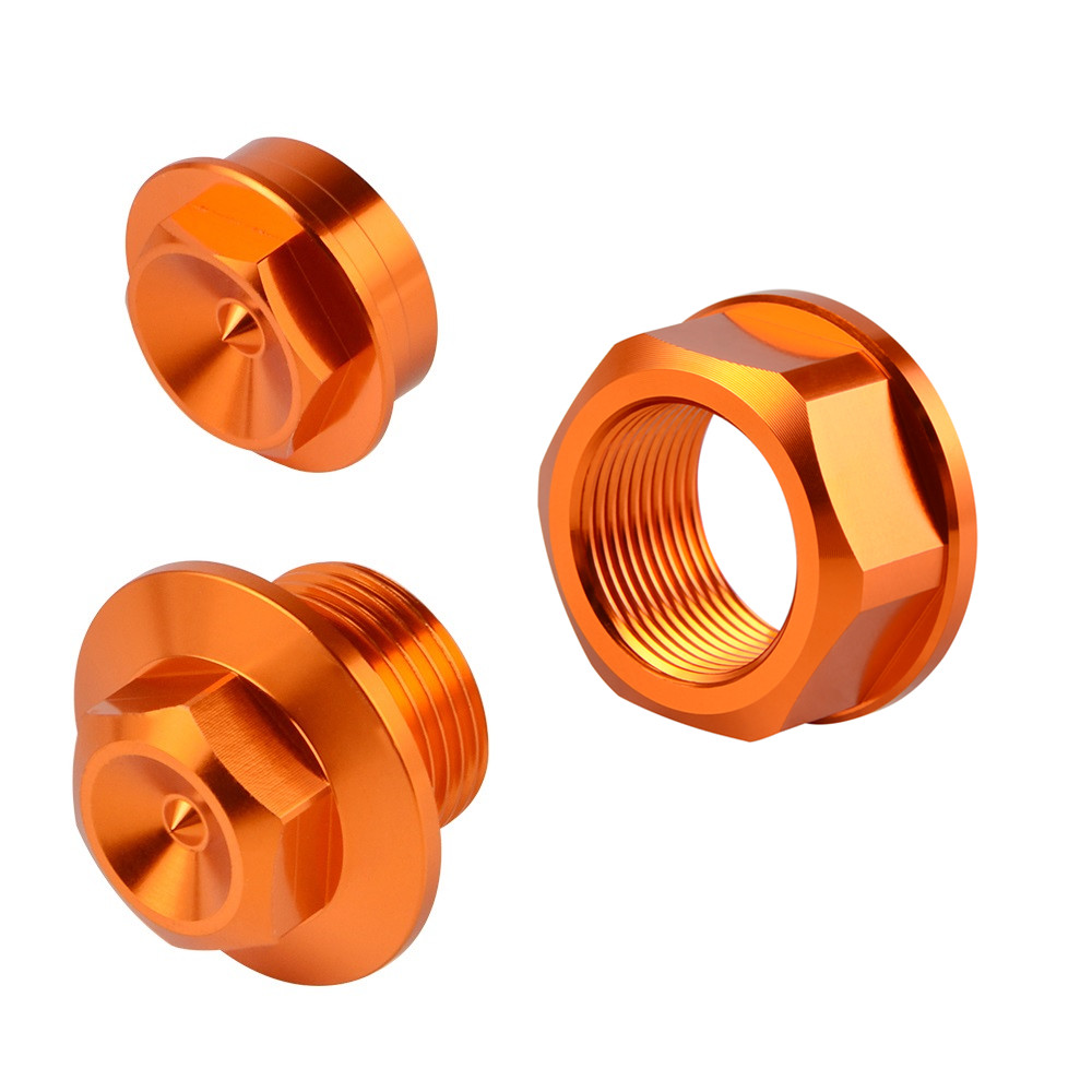 Front Rear Wheel Axle Lock Nut Screws For KTM 250 350 450 SXF XCF 2016
